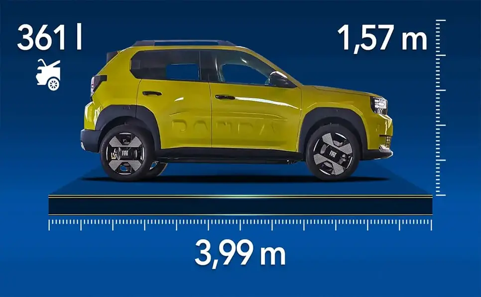 Fiat Grand Panda with a conventional engine and manual transmission